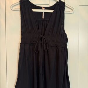 NWT Free People Black Flowy Tank